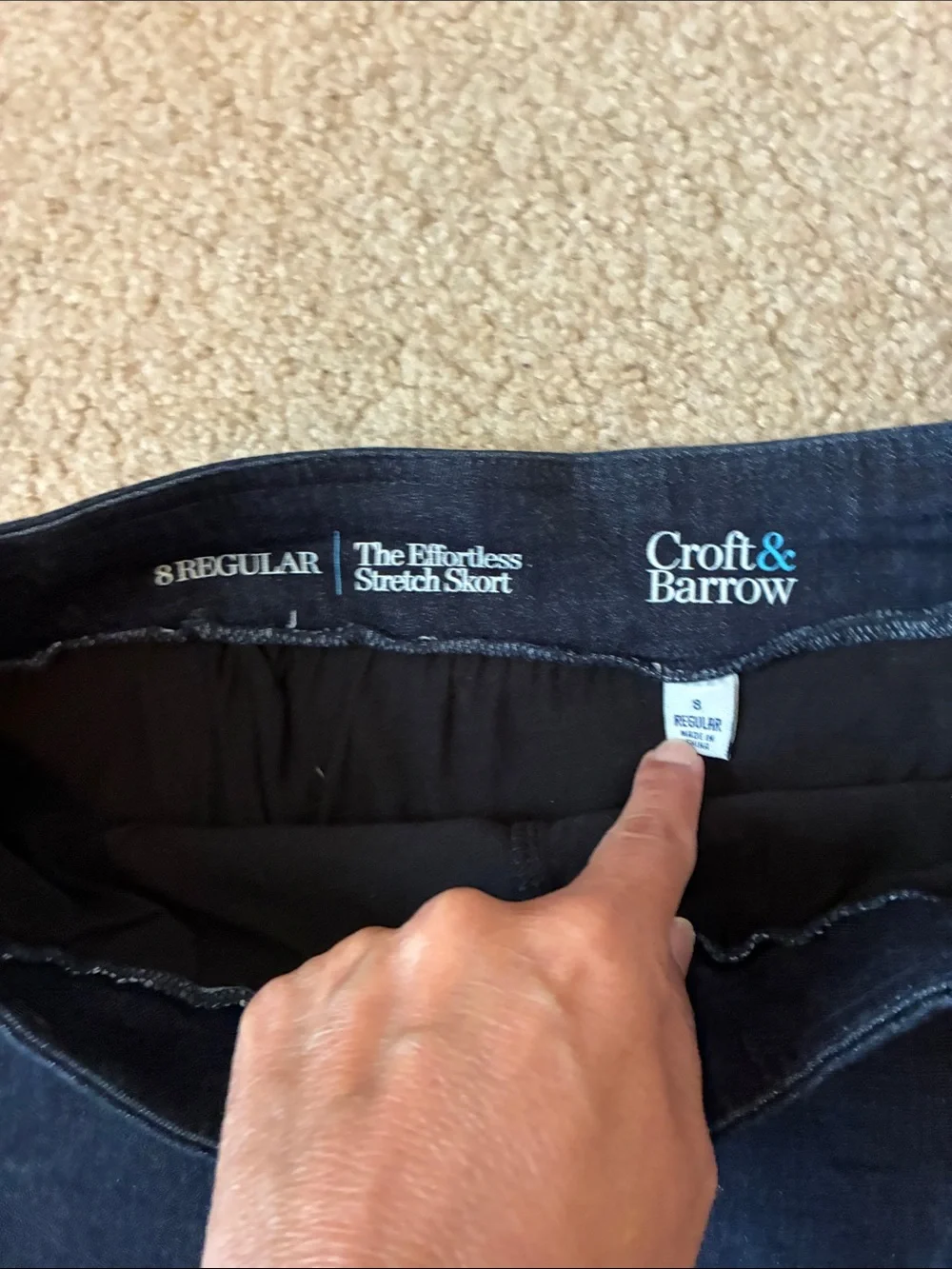 croft & barrow navy mini